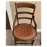 VICTORIAN CHAIR W/ HIP RAIL - 17" X 17" X 32" H