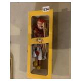 DELHAM PUPPET IN OB WOOD HAND PAINTED FACE