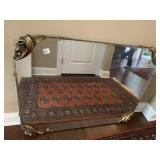 BEVELED MIRROR - METAL EDGE ACCENTS 40" W X 31" H