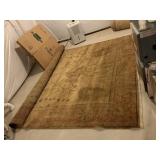 WOOL HAND KNOTTED RUG - GOOD CONDITION 106 X 140"