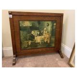 TAVERN SCENE FIREPLACE SCREEN 22.5 X 25" W
