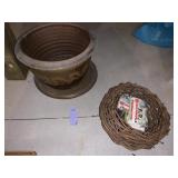 PLANTER AND TWIG BIRD NEST