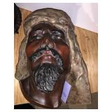 HAND PAINTED PLASTER HEAD