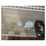 CALICO COLLECTION NEW TOWEL, POTTERY GLAZED PIG