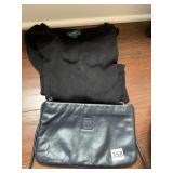 NAVY BLUE ANNE KLEIN PURSE & RALPH LAUREN BLACK M