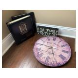 CLOCK, LOVE OF A FAMILY PRECIOUS GIFT, 2 ALBUMS
