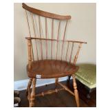 ANTIQUE WINDSOR HIGH BACK CHAIR 23" X 18" X 39" H