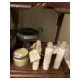 BATH SALTS, PEDESTAL DISH