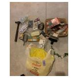 RAIN SUIT, HAMMER, LIGHT TIMER, ETC.