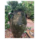 POTTERY VASE 17" H W/ IVY