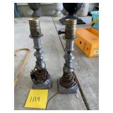 TWO ELECTRIC LAMPS