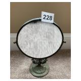 TILT VANITY MIRROR ROSE MOTIF