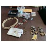 EARRINGS, PINS, NECKLACES BRACELETS