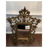 BRONZE FINISH METAL MIRROR