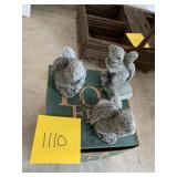 RESIN POT FEET SQUIRRELS