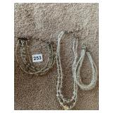 ARORA BORRIELLES 3 CRYSTAL NECKLACES