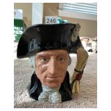 ROYAL DOULTON - GEORGE WASHINGTON 7.5" H X 7.5" W