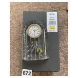 WATERFORD NEW IN BOX SHELF CLOCK 99.00 IN BOX