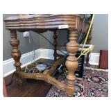 TURNED LEG SIDE TABLE