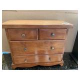 WOOD JEWELRY BOX 11" H X 13" W