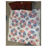 CRIB SIZE DRESDEN PLATE QUILT AND OTHER