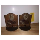 LONGFELLOW BOOKENDS VINTAGE