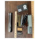 OFFICE SUPPLIES, GOLD CALLIGRAPHY PEN, LETTER