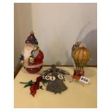 ROLLY POLLY SANTA CANDLE, DEPT. 56 HOT AIR