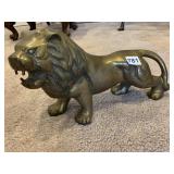 HEAVY BRASS LION 14" W X 8" H
