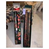 WRAPPING PAPER TWO BOXES W/ RIBBON AND LABELS
