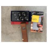 BOTTLE HOLDER, WINE SAVER, GLASS RINGS