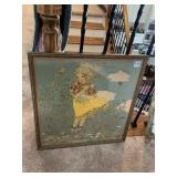 GIRL IN MEADOW HERTA ZUCKERMAN AGE 14 SIGNED LR