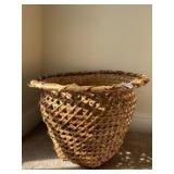 HAND WOVEN BASKET 13" H X 19" D