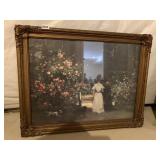 COUPLE WALKING THRU THE GARDEN W/ DOG 21