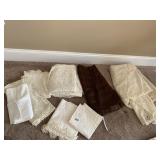 OVERLAY TABLECLOTH, LACE, CUTWORK WASHSTAND TOWEL