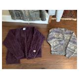TWO SWEATERS - WOOLRICH M PURPLE AND BLARNEY