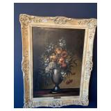 TRAVERSO ON CANVAS FLOWERS IN VASE 27" X 34"