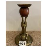 DOG BASE CANDLESTICK 6" H