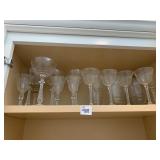 ASSORTED CRYSTAL STEMWARE SOME BEAUTIFUL GLASSES