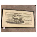 STAR FIRE BRICK WORKS PITTSBURGH 12.5" X 18"