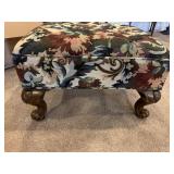 UPHL. FOOT STOOL W/ QUEEN ANNE LEG