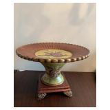 PEDESTAL DISH 139.00 TAG 12" D X 8" H