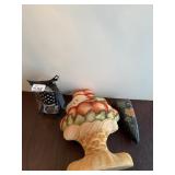 SELF-INKING STAMP "K" NEW, WALL VASE AND PILLOW