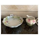 MZ AUSTRIA PITCHER AND HAND PAINTED BOWL