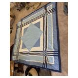 86" SQUARE NAUTICA COMFORTER SM. STAIN ON BACK