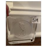 ETCHED GOLFER NYBRO SWEDEN 4"