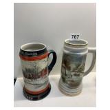 BUDWEISER STEIN, HOMESTEAD IN WINTER STEIN