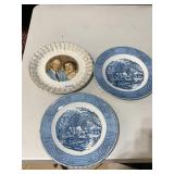 EISENHOWER & CURRIER & IVES PLATES