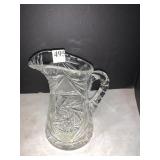 CRYSTAL WATER PITCHER 7.5" H