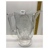 WATER PITCHER SCENE LADY & ANGEL CHILD